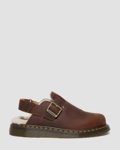 Mules Jorge II en fourrure synthétique in Warm Tan
