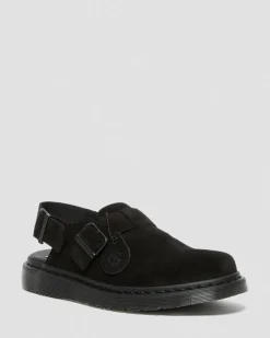 Mules Jorge Made in England en daim in Noir