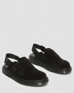 Mules Jorge Made in England en daim in Noir