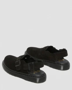 Mules Jorge Made in England en daim in Noir