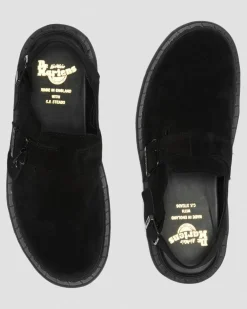 Mules Jorge Made in England en daim in Noir