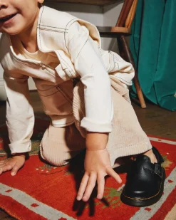 Mules Jorgie en cuir pour tout-petit in Noir