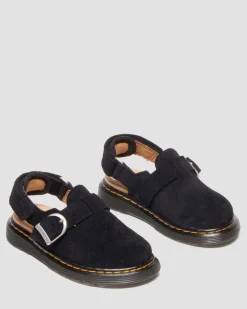 Mules Jorgie en daim pour tout-petit in Noir
