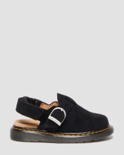 Mules Jorgie en daim pour tout-petit in Noir