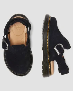 Mules Jorgie en daim pour tout-petit in Noir