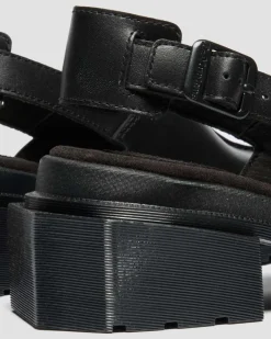 Mules Maybole en cuir à bouts carrés in Noir