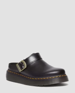 Mules plateformes Laketen en cuir in Noir