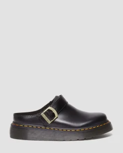Mules plateformes Laketen en cuir in Noir