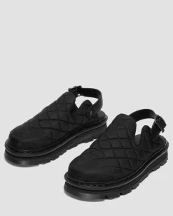 Mules plateformes Zebzag en Quilted Canvas in Noir