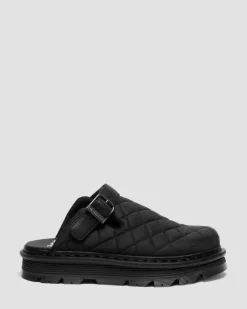 Mules plateformes Zebzag en Quilted Canvas in Noir