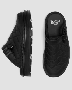 Mules plateformes Zebzag en Quilted Canvas in Noir