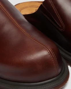 MULES SAN EN CUIR in Marron