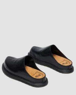 MULES SAN EN CUIR in Noir