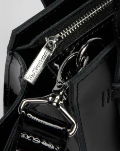 Petit sac en cuir in Noir