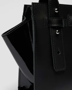 Petit sac en cuir in Noir