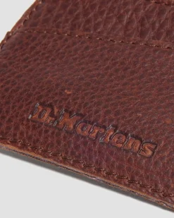 Porte-cartes en cuir Ambassador in Noix De Cajou