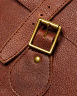 Sac à dos en cuir Ambassador in Noix De Cajou