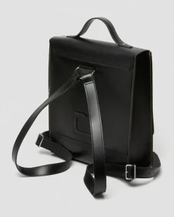 Sac à dos en cuir Kiev à compartiments in Noir