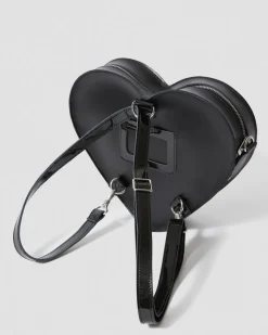 Sac en cuir en forme de cœur&nbsp; in Noir