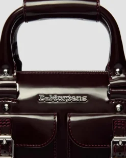 Sac en cuir Rub Off à anses supérieures vegan in Rouge Cherry Red