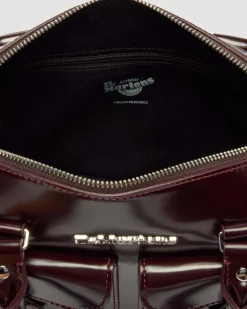 Sac en cuir Rub Off à anses supérieures vegan in Rouge Cherry Red