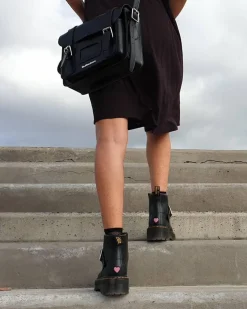 Sacoche Kiev en cuir Smooth 28 cm in Noir
