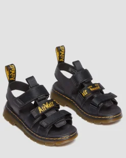 Sandales Callan Extra Tough en cuir Junior in Noir
