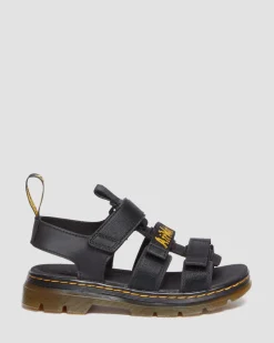 Sandales Callan Extra Tough en cuir Junior in Noir