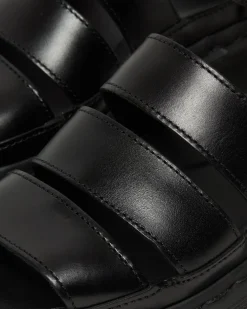 SANDALES CLARISSA II EN CUIR À BRIDES in Noir