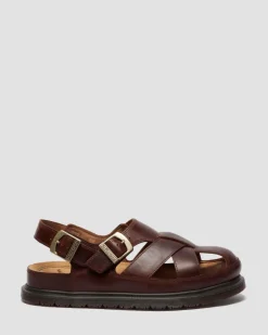Sandales fisherman San en cuir in Toffee