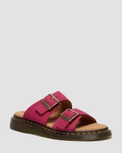 Sandales Josef en cuir Milled Nubuck in Rose