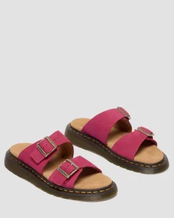 Sandales Josef en cuir Milled Nubuck in Rose