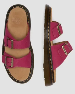 Sandales Josef en cuir Milled Nubuck in Rose
