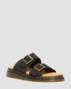 Sandales Josef en daim in Noir