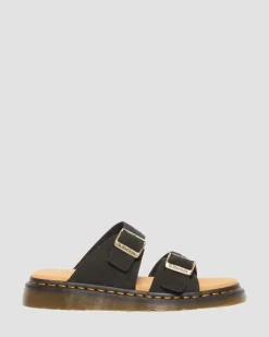 Sandales Josef en daim in Noir