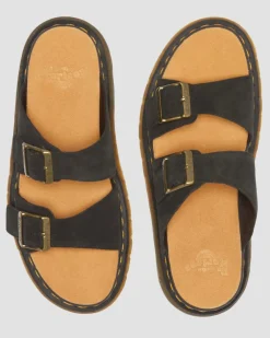 Sandales Josef en daim in Noir