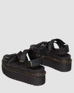 Sandales Kimber II Logo Webbing in Noir