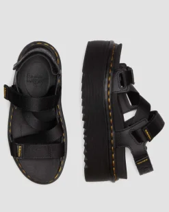 Sandales Kimber II Logo Webbing in Noir