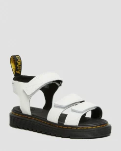 Sandales Klaire en cuir à brides Junior in Blanc