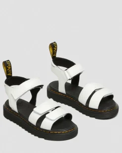 Sandales Klaire en cuir à brides Junior in Blanc