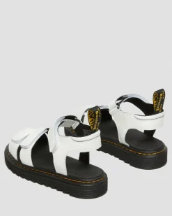 Sandales Klaire en cuir à brides Junior in Blanc