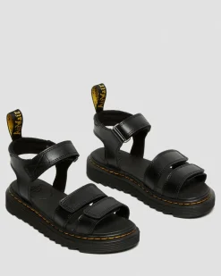 Sandales Klaire en cuir à brides Junior in Noir