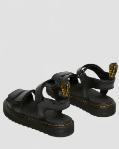 Sandales Klaire en cuir à brides Junior in Noir