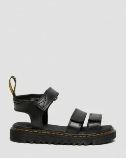 Sandales Klaire en cuir à brides Junior in Noir