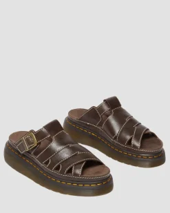 Sandales Maxxy Slide en cuir AR Rogue in Marron