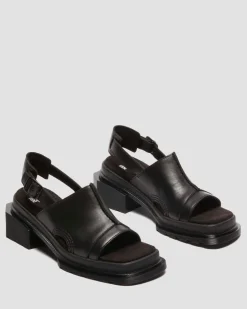 Sandales Maybole en cuir Wanama in Noir