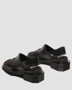 Sandales Maybole en cuir Wanama in Noir