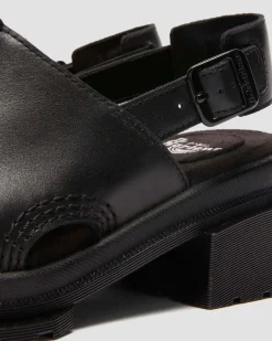 Sandales Maybole en cuir Wanama in Noir