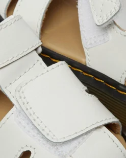 Sandales Moby II en cuir à brides velcro pour tout-petit in Blanc