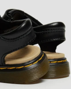 Sandales Moby II en cuir à brides velcro pour tout-petit in Noir